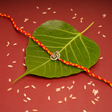 OM Ganesha Premium Silver Rakhi