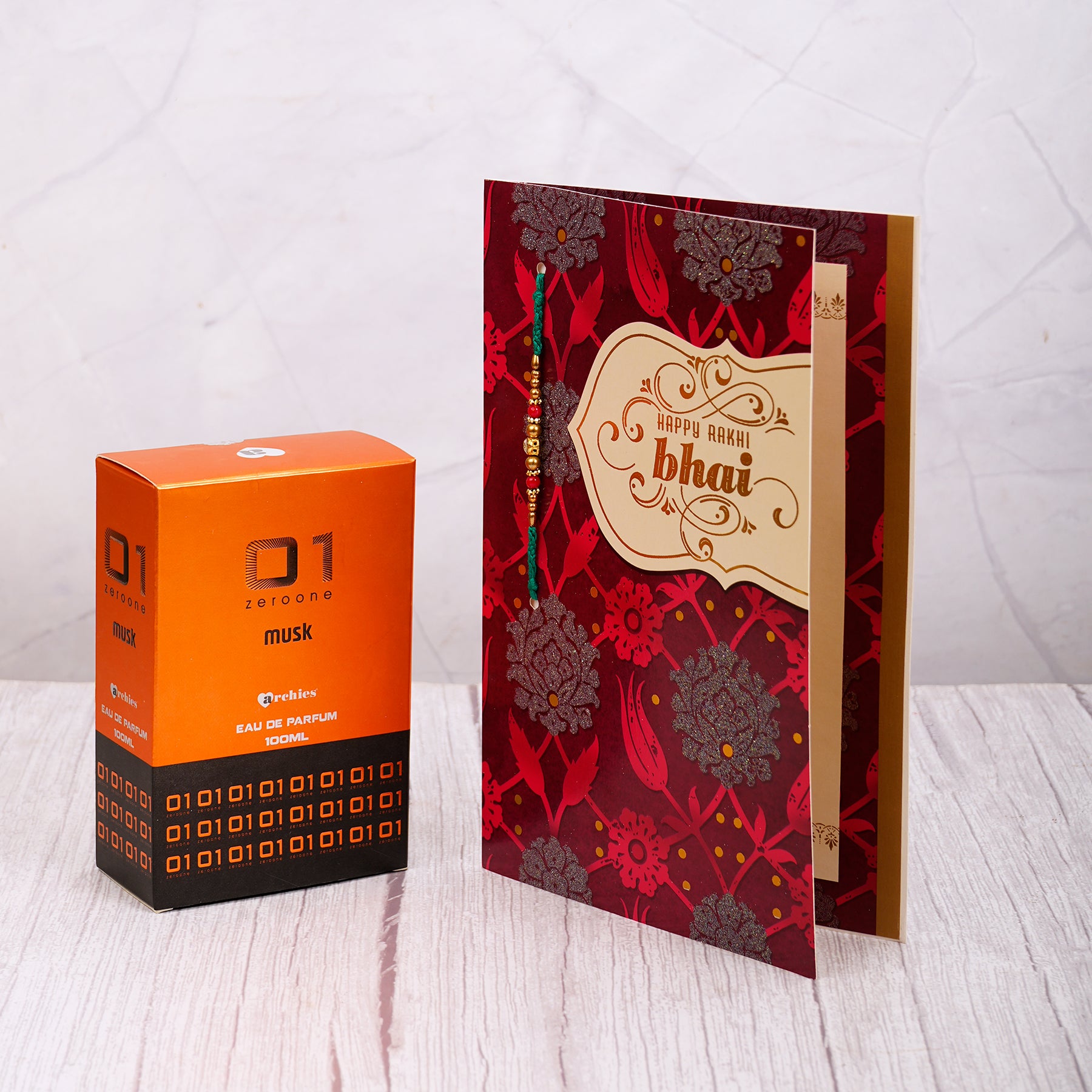Musk Perfume with Happy Rakhi Greeting Card