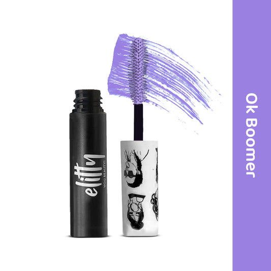 Elitty Lilac Pop Colored Lush Lashes Mascara - OK Boomer - 5 gm