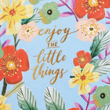 Blue Floral Pattern Notebook