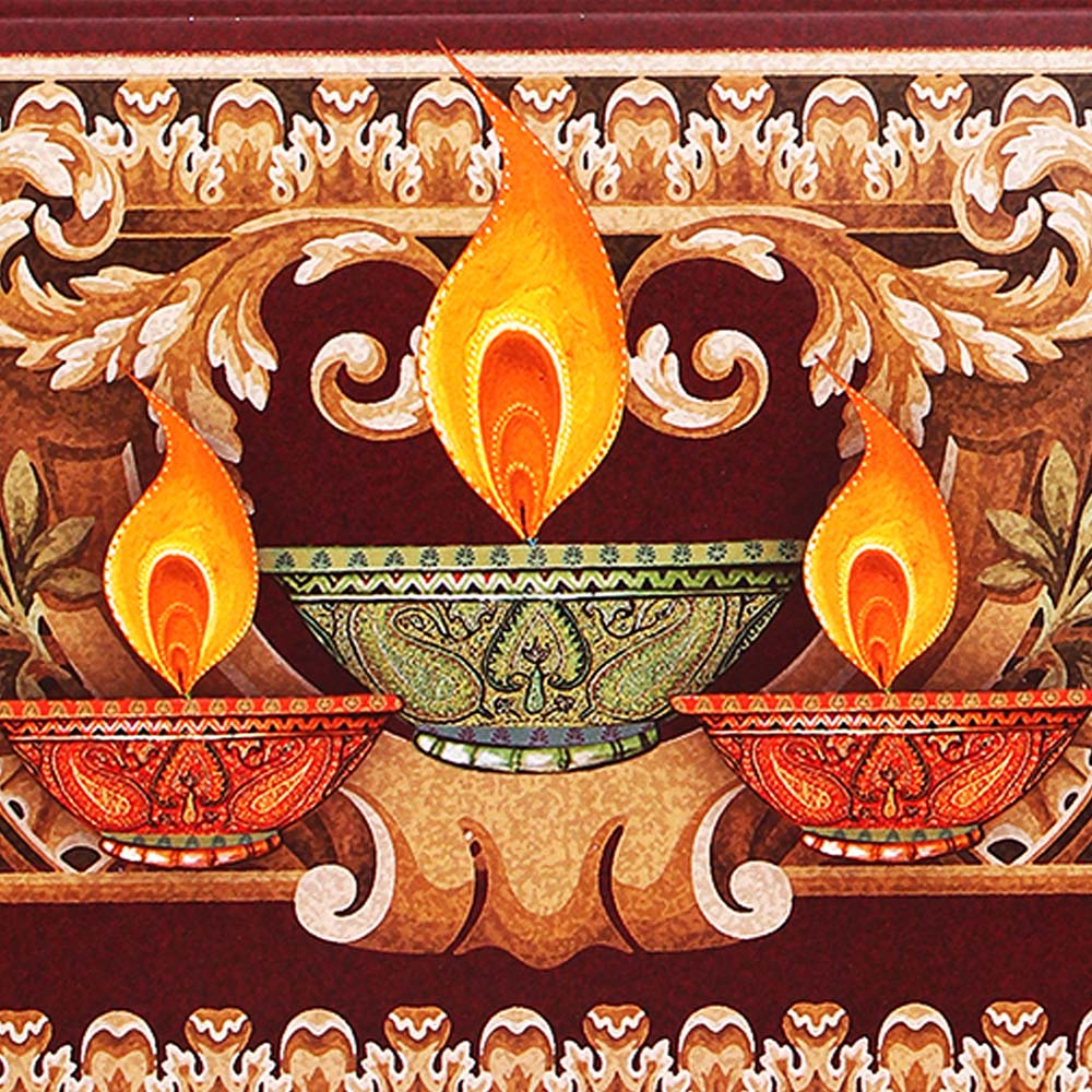 Shubh Diwali Seasons Greeting Card Pack Of 50