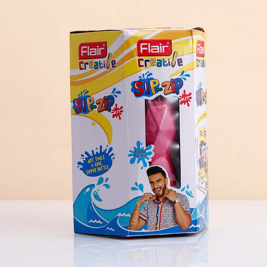 Flair Sip Zip Creative Kit with Pink Sipper