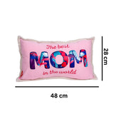 Archies "The Best Mom in the World" Soft Pink Cushion for Moms 