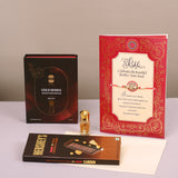 Ajmal Gold Series Perfume with Rakhi Greeting Card and Hersheys Coffee Bar