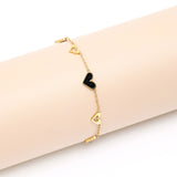 Black Heart Golden Diva Bracelet