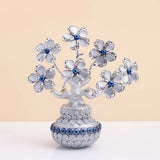 Silver Blooms Evil Eye Vase