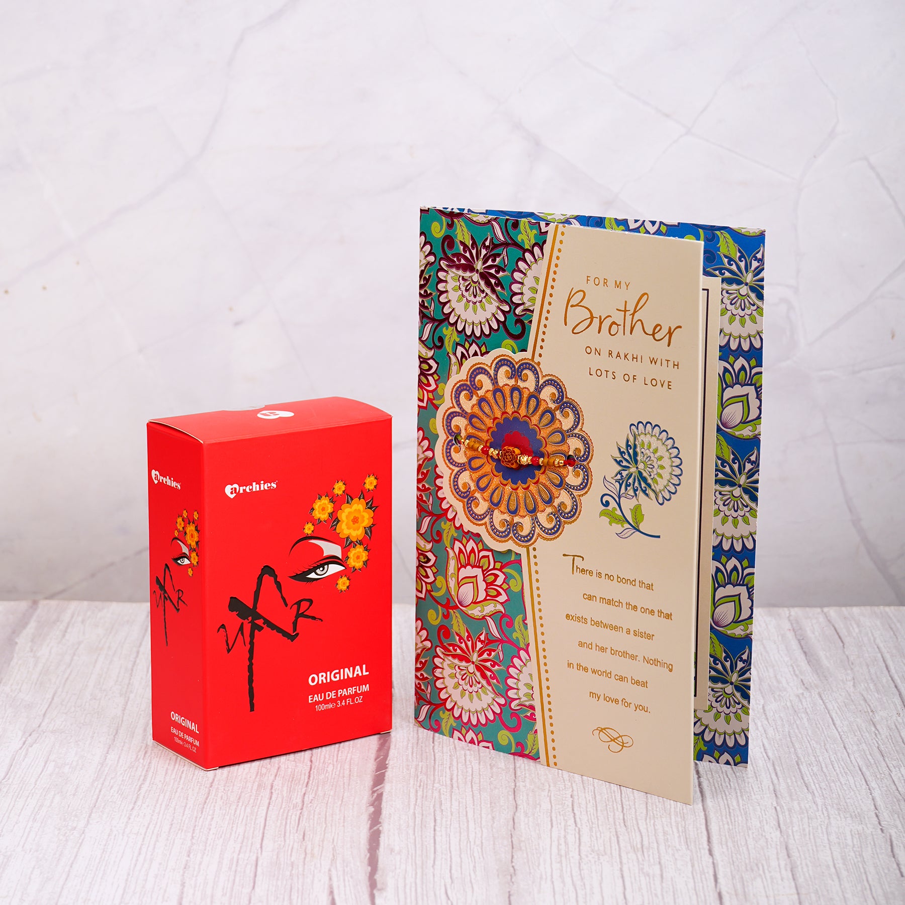 Uxr Perfume with Brother Greeting Card
