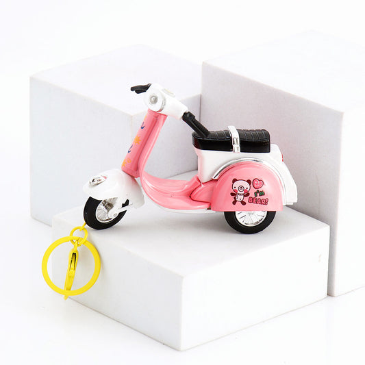 Pink Two Wheeler Keychain