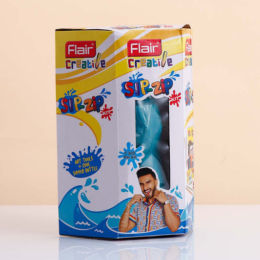 Flair Sip Zip Creative Kit with Blue Sipper