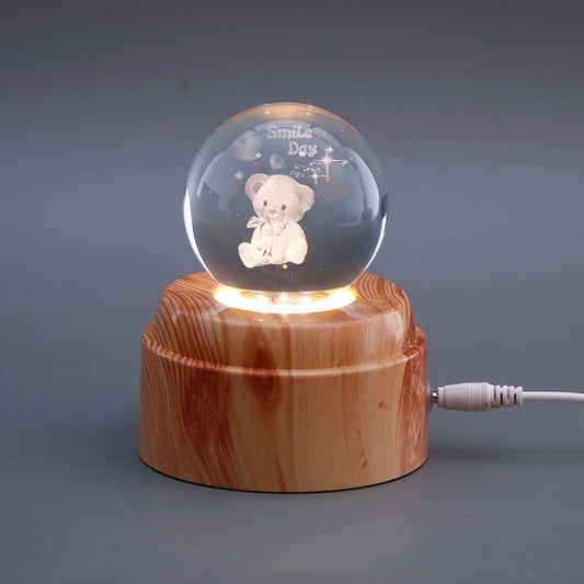 Smile Day Crystal Ball Lamp