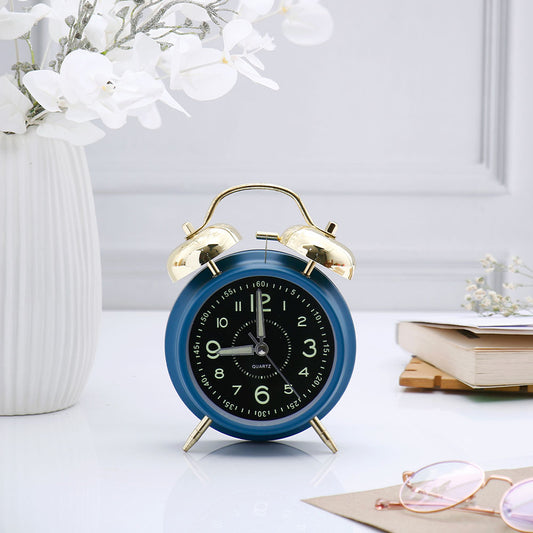 Blue Twin Bell Alarm Clock