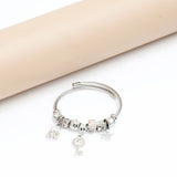 Lock and Key Charms Silver Bracelet