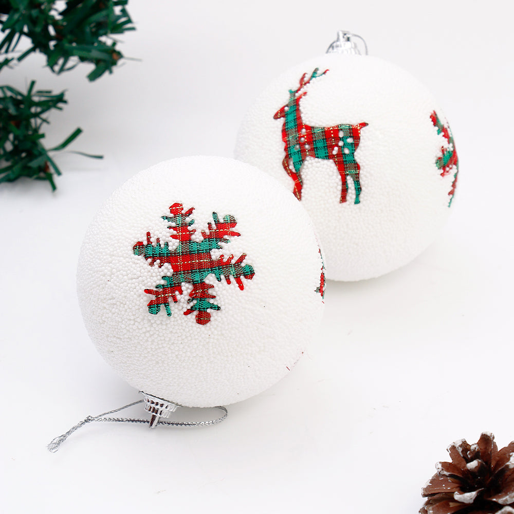 White Christmas Carol Balls