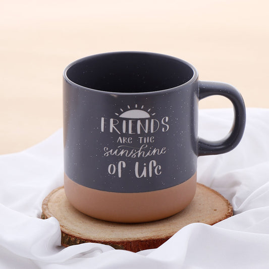 Sunshine Of Life Quoted Cork Base Grey Mug