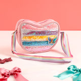 Shimmer Bag with White Teddy and Greeting Card