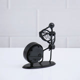 French Horn Figurine Clock