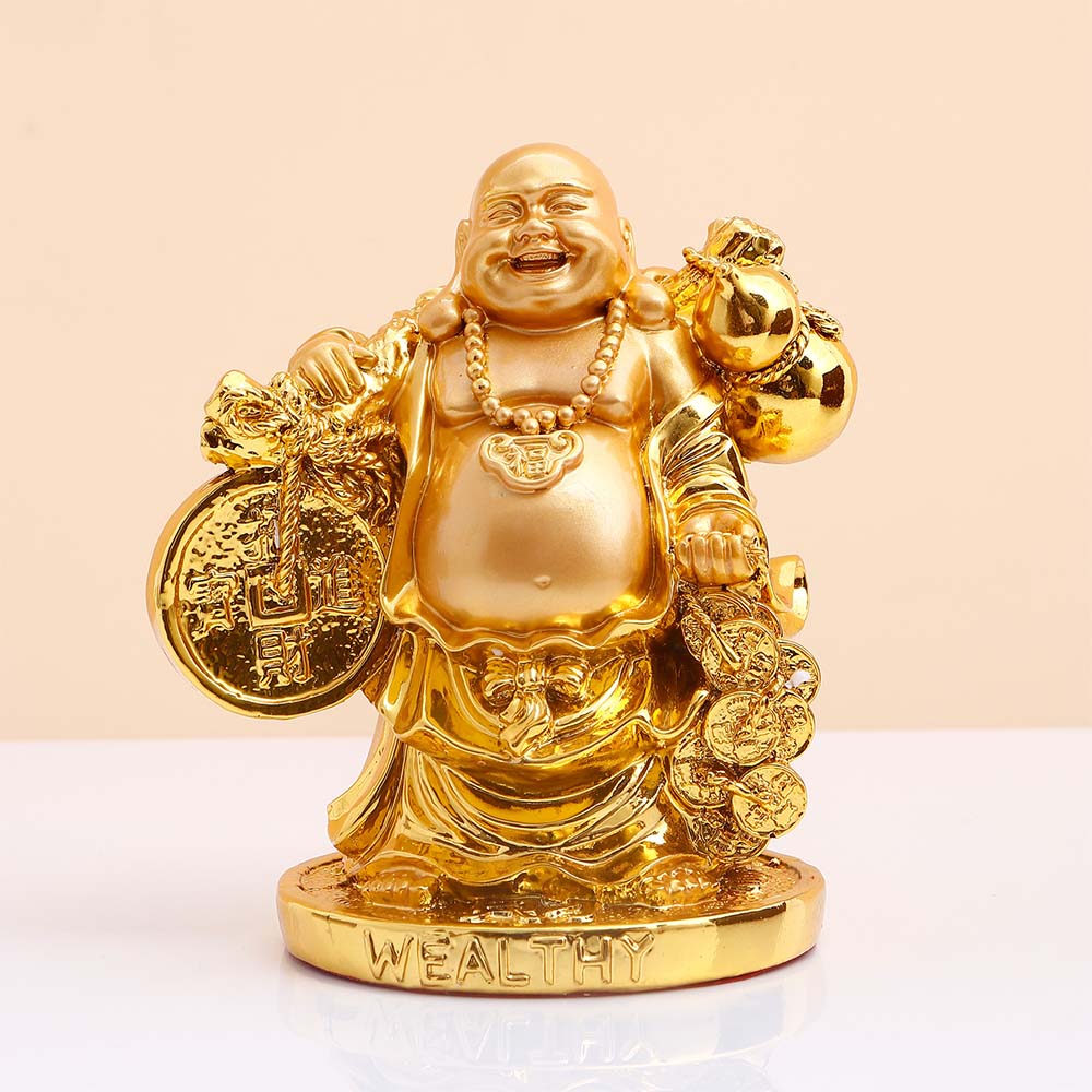 Prosperous Golden Laughing Buddha