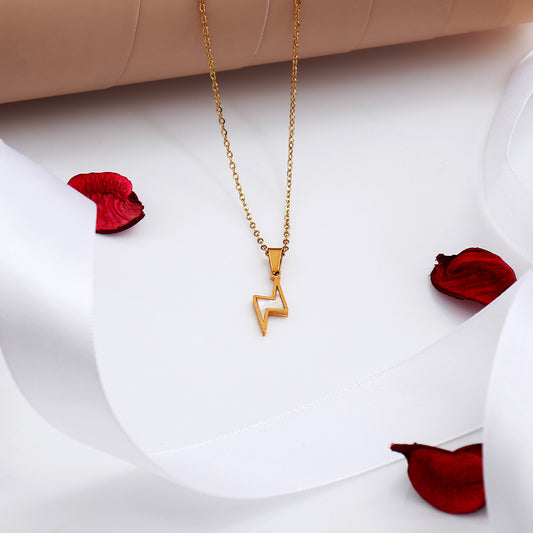 Thunder Strike Golden Chain Pendant