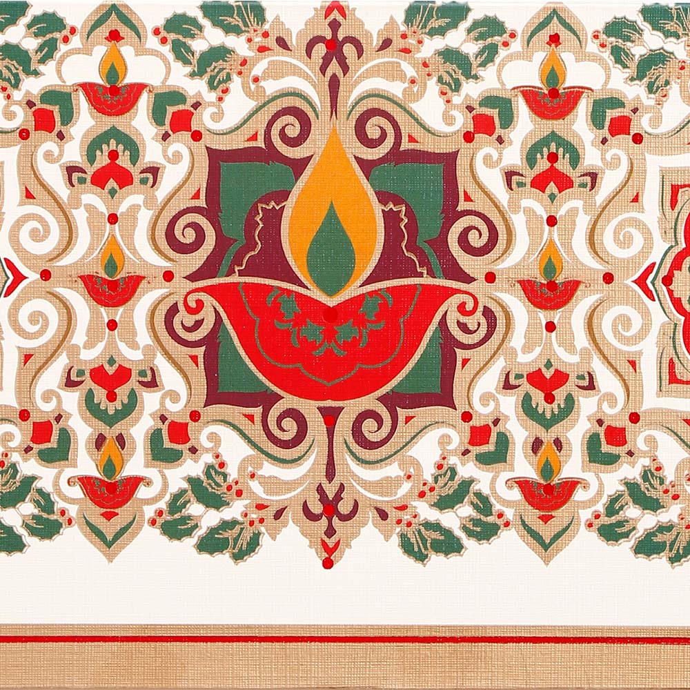 Designer Diwali Seasons Greeting Card Pack Of 50