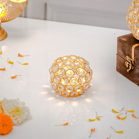 Crystal Tealight Candle Holder - Small