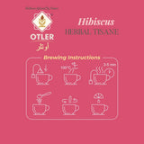 OTLER Hibiscus Herbal Tisane - 25 Tea Bags