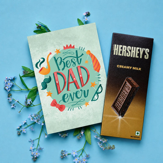 Amazing Father's Day Personalised Greeting Card with Chocolate Bar