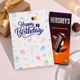 Amazing Birthday Personalised Greeting Card with Chocolate