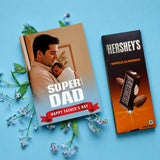 Lovely Father's Day Personalised Greeting Card with Chocolate