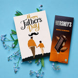 Wonderful Father's Day Personalised Greeting Card with Chocolate