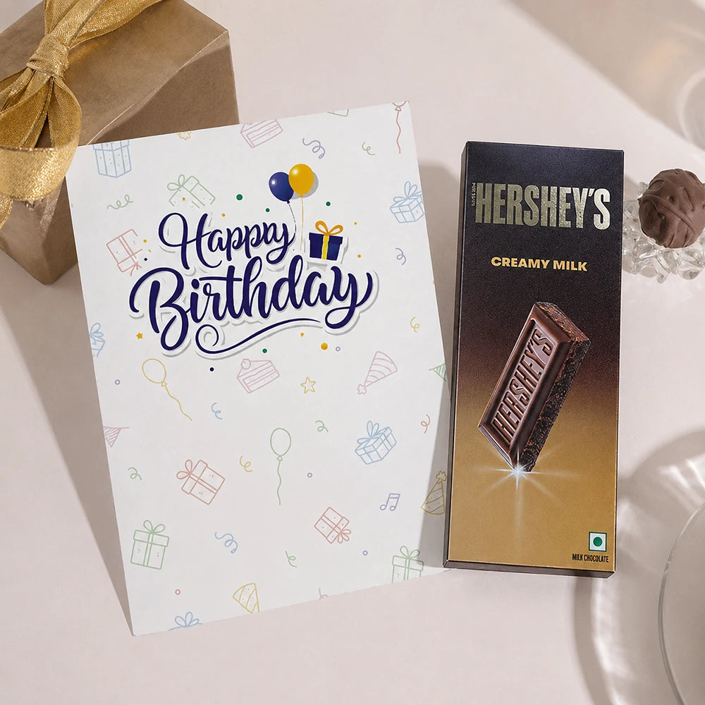 Amazing Birthday Personalised Greeting Card with Chocolate Bar