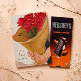 Special Anniversary Personalised Card with Chocolate