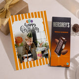 Wishing You Birthday Personalised Greeting Card with Chocolate