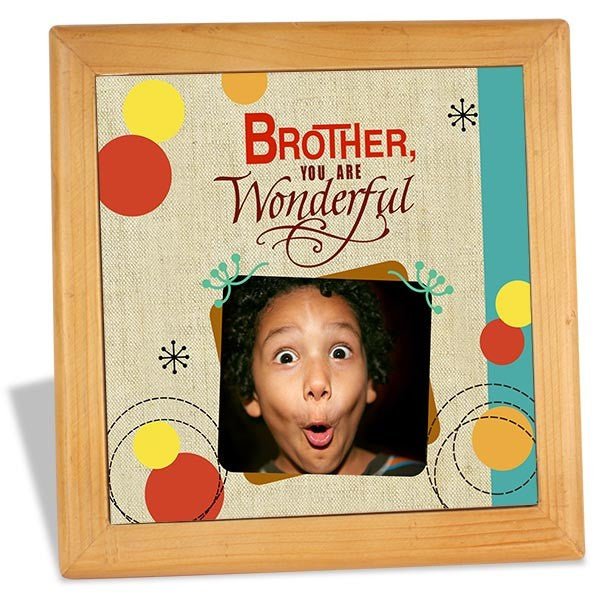 Wonderful Brother Personalized Wooden Tile