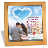 Heart Cloud Personalized Wooden Tile
