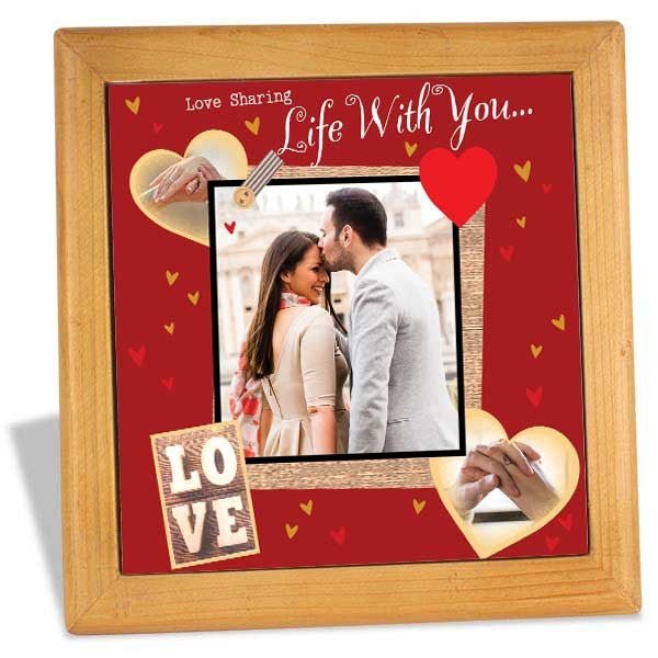 Love You My Life Personalised Tile