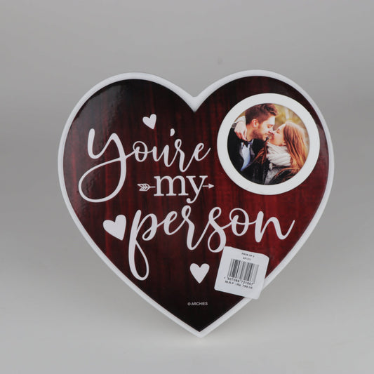Wooden Photoframe - You'r my Person (Red)