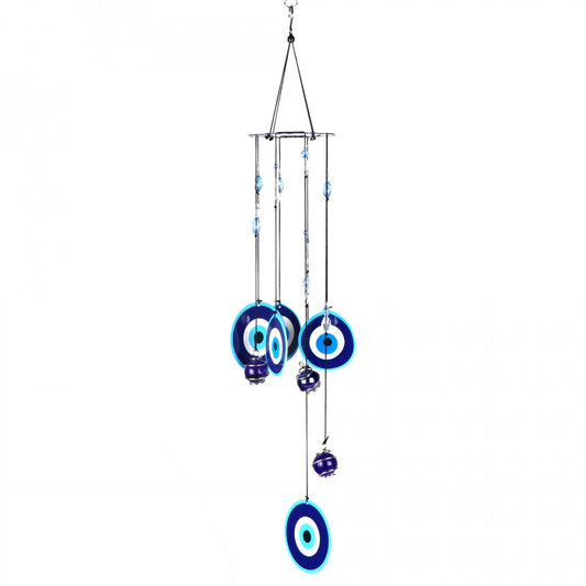 KEEPSAKE Metal Wind Chimes with 4 Bells with Door Hanger  Wall wind chain 55CM Multicolor