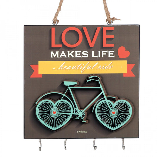 Wooden Key Holder - Love Make Life