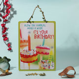 Green Birthday Greeting Hanging Card