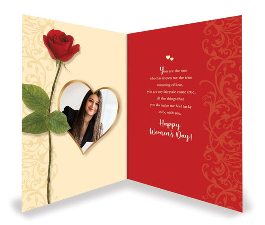 Personalised Beautiful Woman Greeting Card