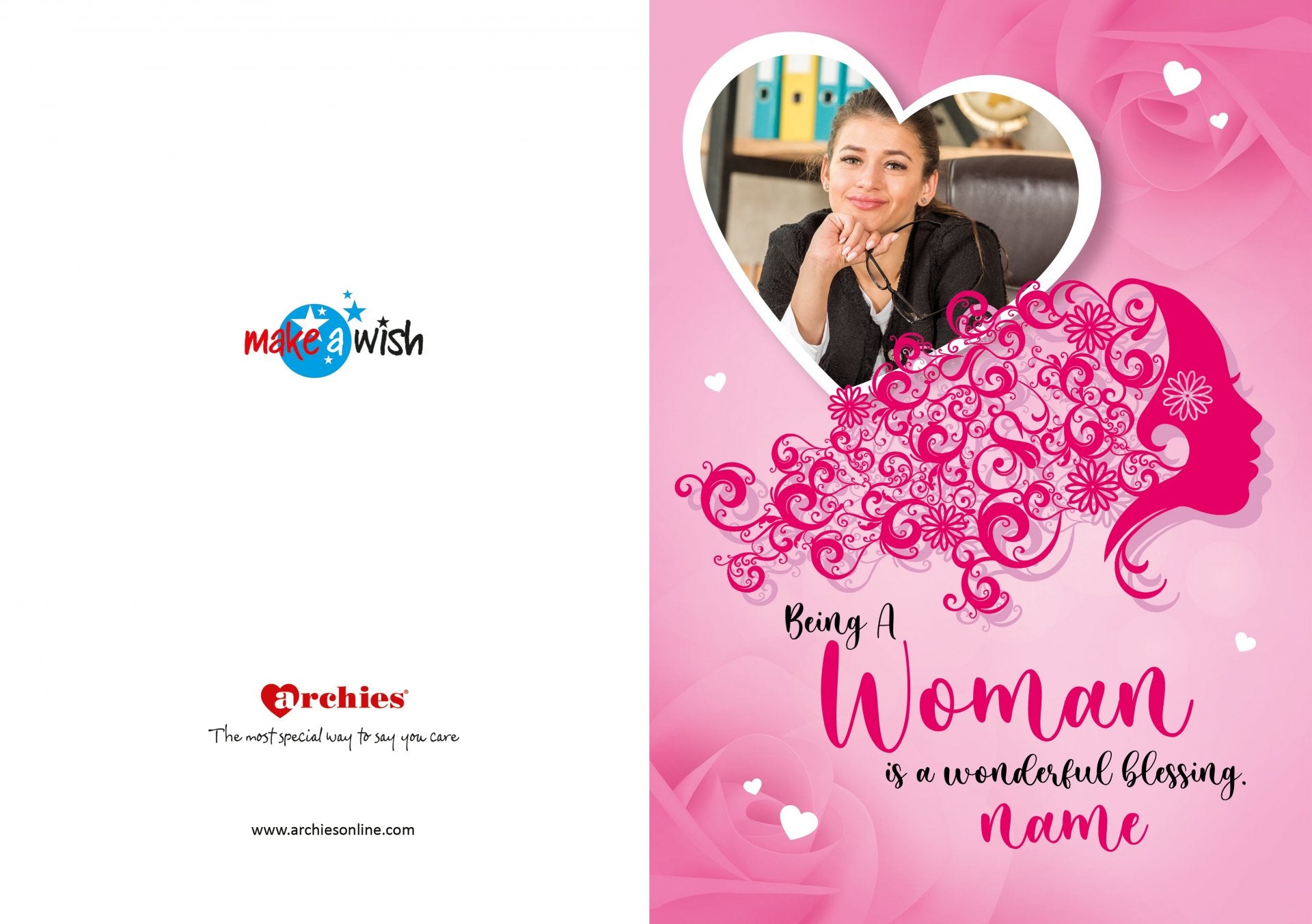 Personalised Being a Woman Greeting Card