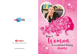 Personalised Being a Woman Greeting Card