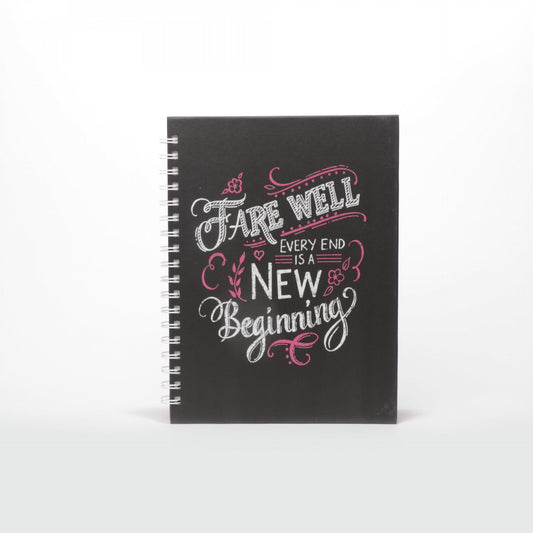 NOTEBOOK Farewell every end is a new beginning
