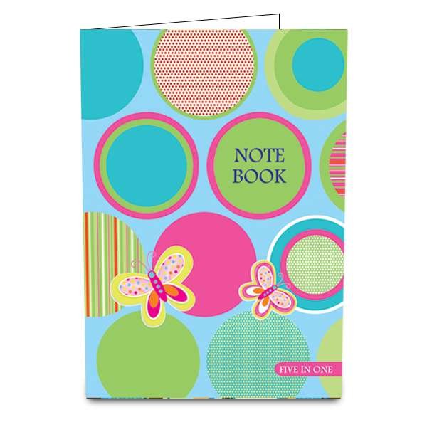 Vibrant Five Subject Notebook