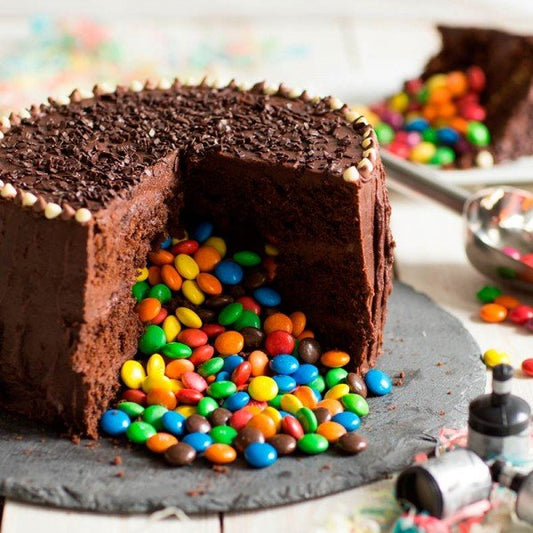 0.5 Kg Chocolate Gems Cream Cake