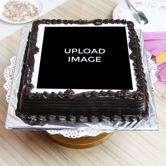 Chocolate Square Photo Cake 1 Kg