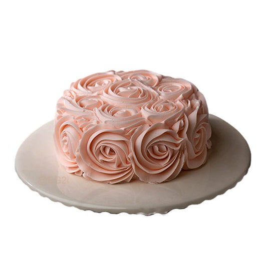 Light Pink Rose Cake 500Gm