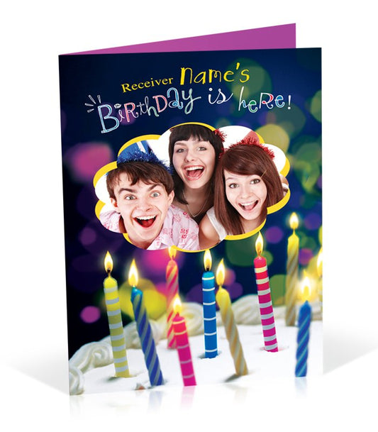 Birthday Is Here Personalised Card