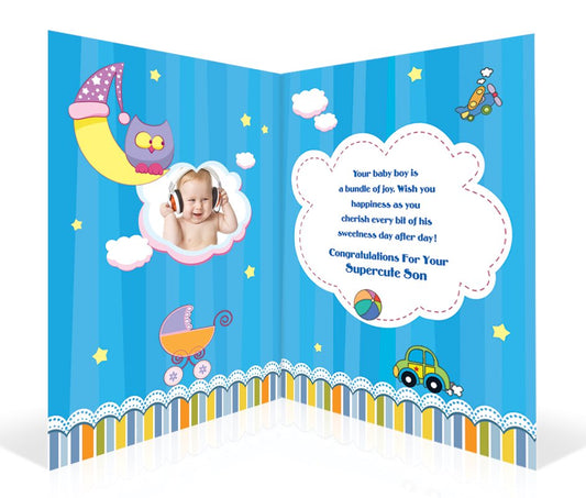 Congrats To Proud Parents Personalised Card