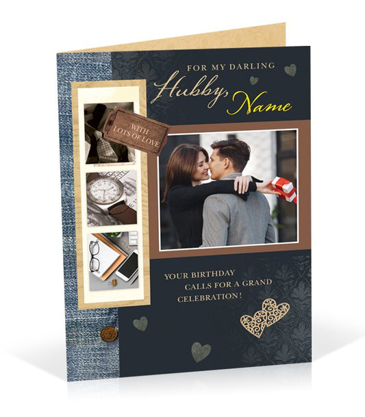 Hubby Birthday Personalised Card